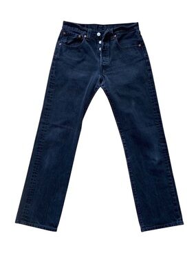 Levis 501 Original Fit Button-Fly Black Denim Jeans W31